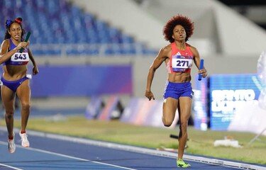 El relevo femenino 4×400 ilumina la noche dorada del atletismo dominicano en Santo Domingo 2026